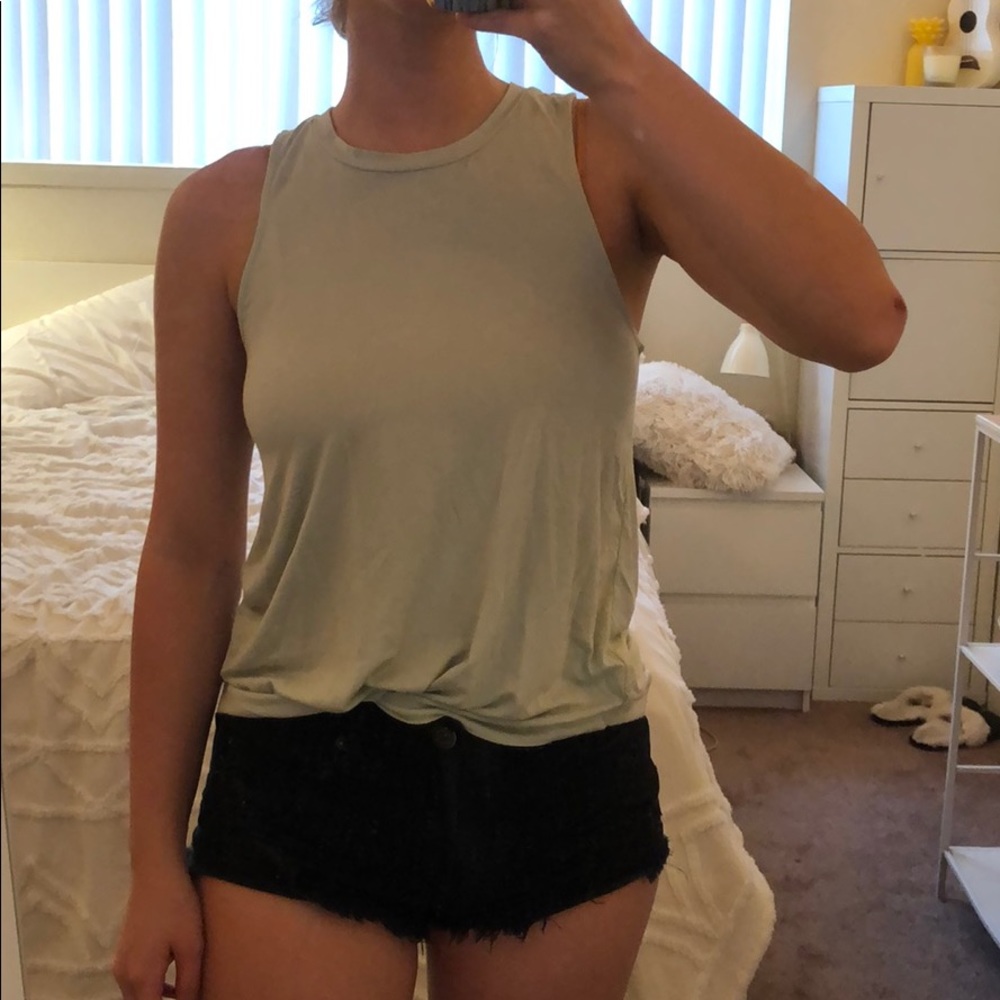 Mint Green High Neck Soft & Basic Tank - image 5